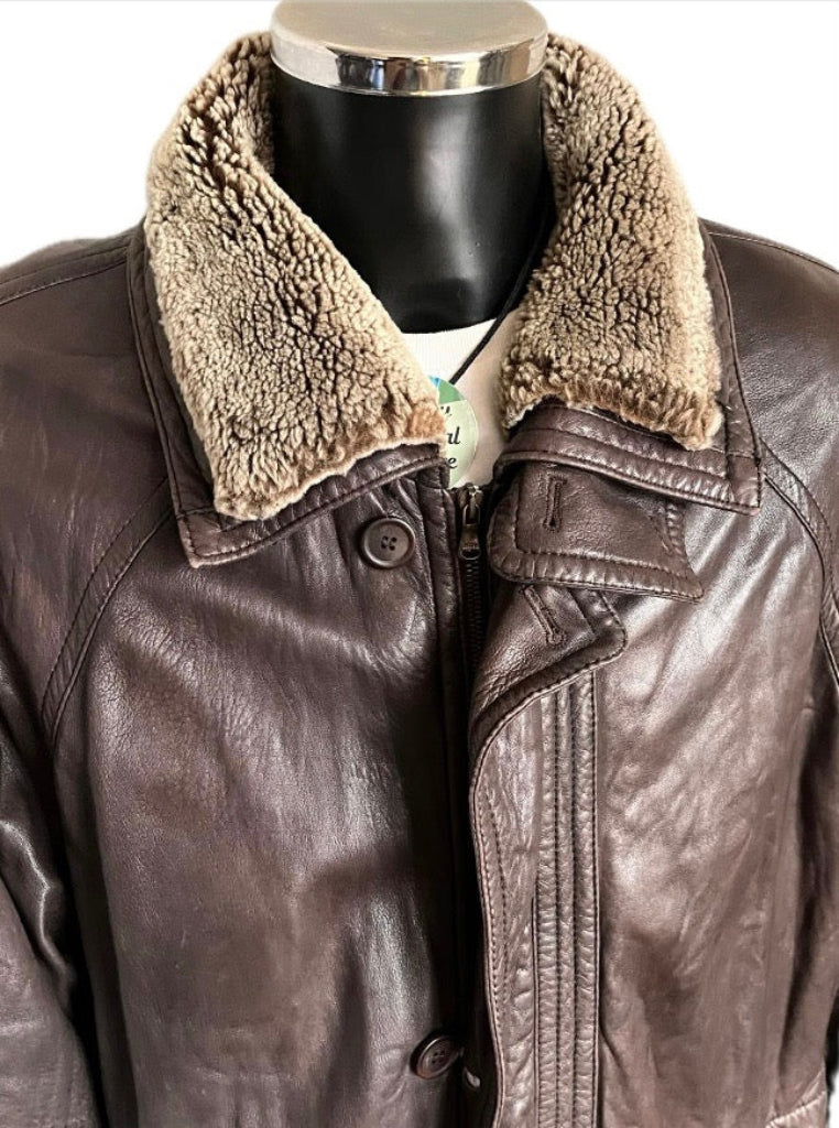 Fortnum & Mason Leather Jacket - Collar