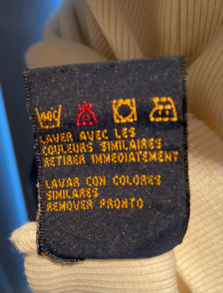 Hilfiger Cream Rollneck Sweater - Wash Label