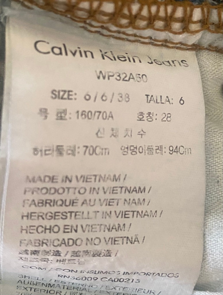 Calvin Klein Blue Boyfriend Jeans - UK10