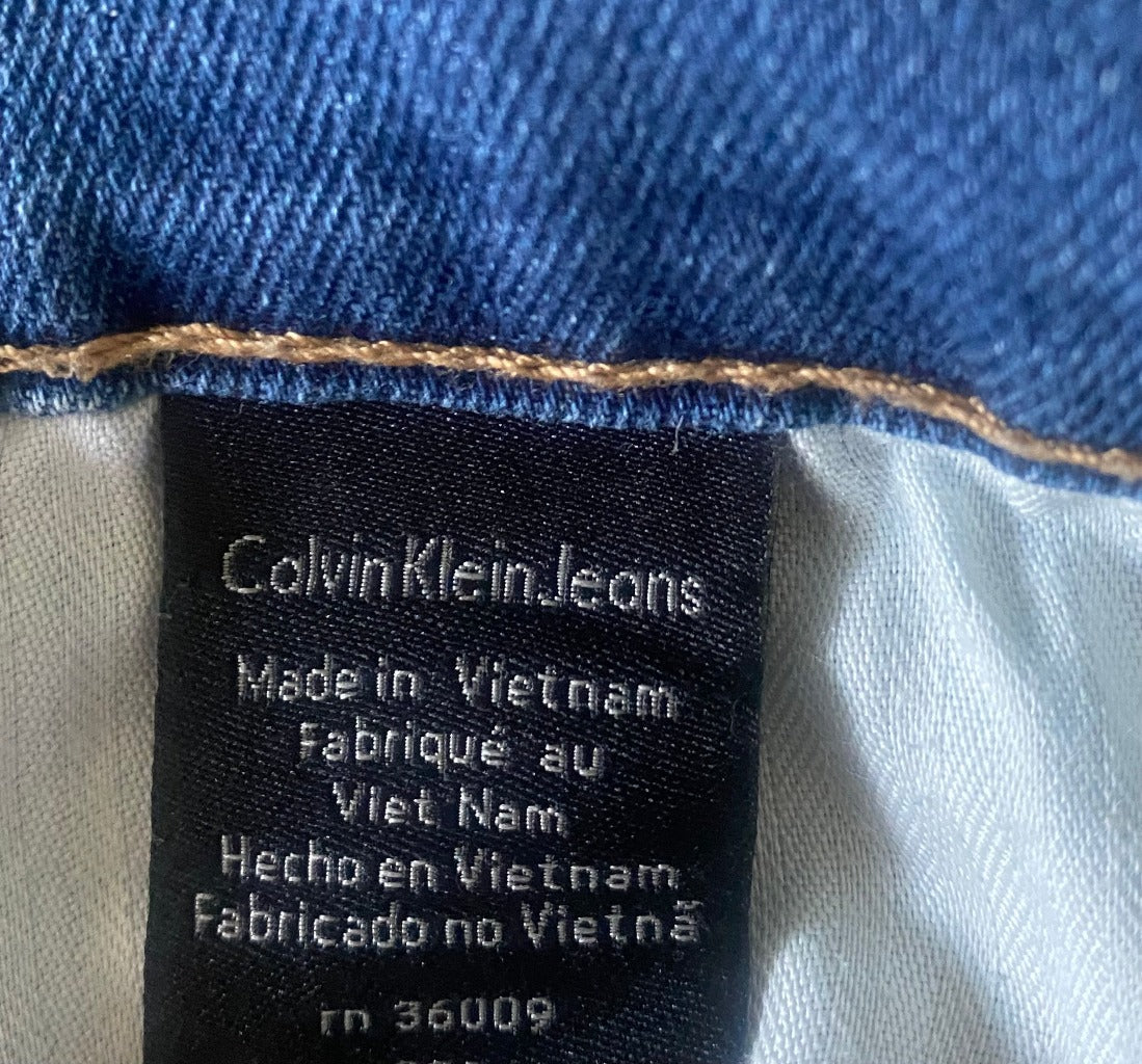 Calvin Klein Blue Boyfriend Jeans - UK10