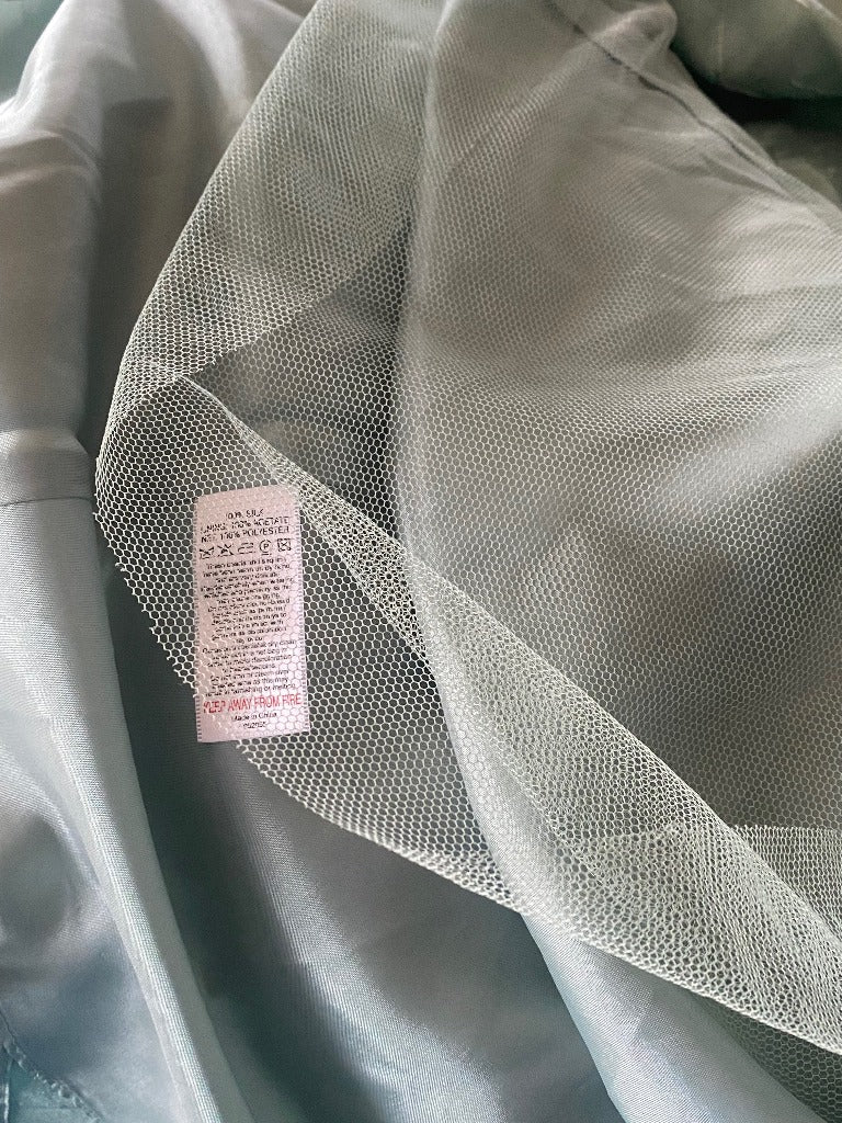 Monsoon Green 100% Silk Dress Meshing