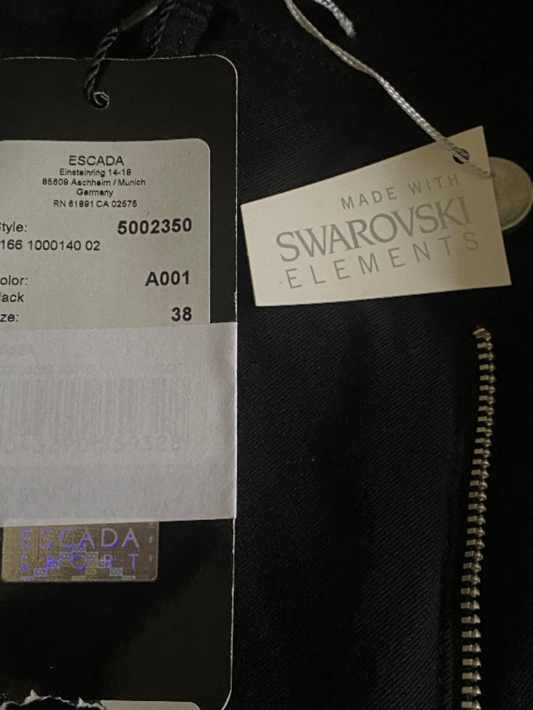 ESCADA Black Jeans Swarovski - Tags