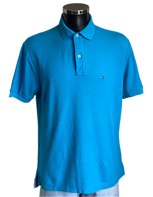 Tommy Hilfiger Turquoise Polo - Front