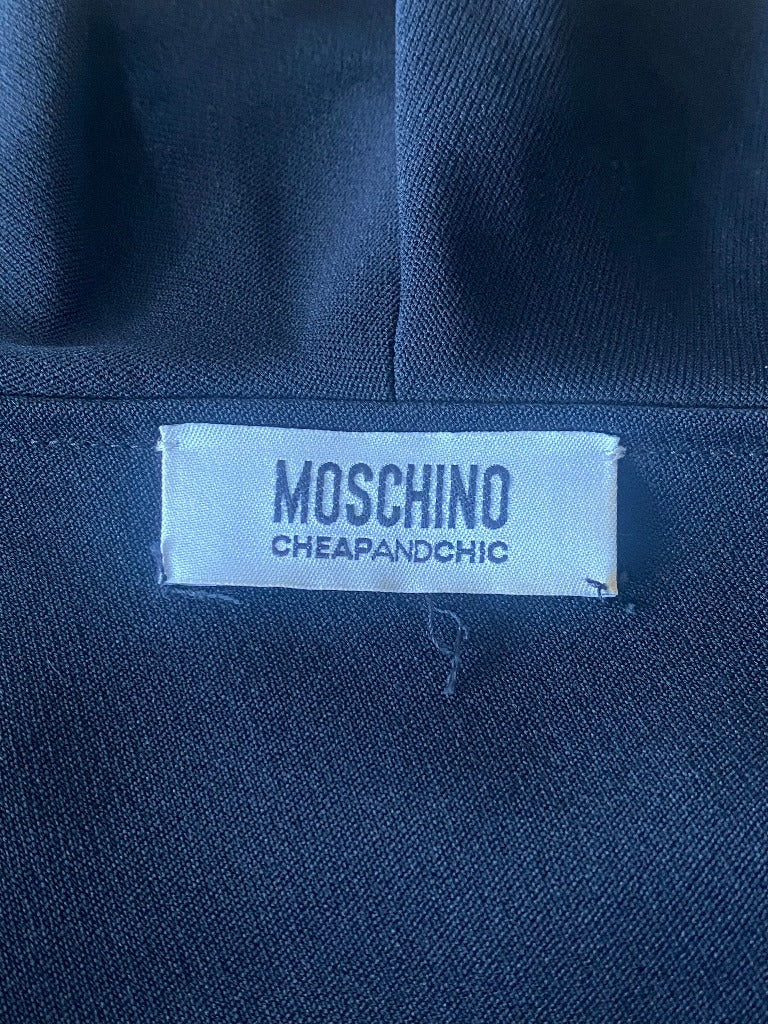 Moschino Cheap n Chic Black Dress UK12