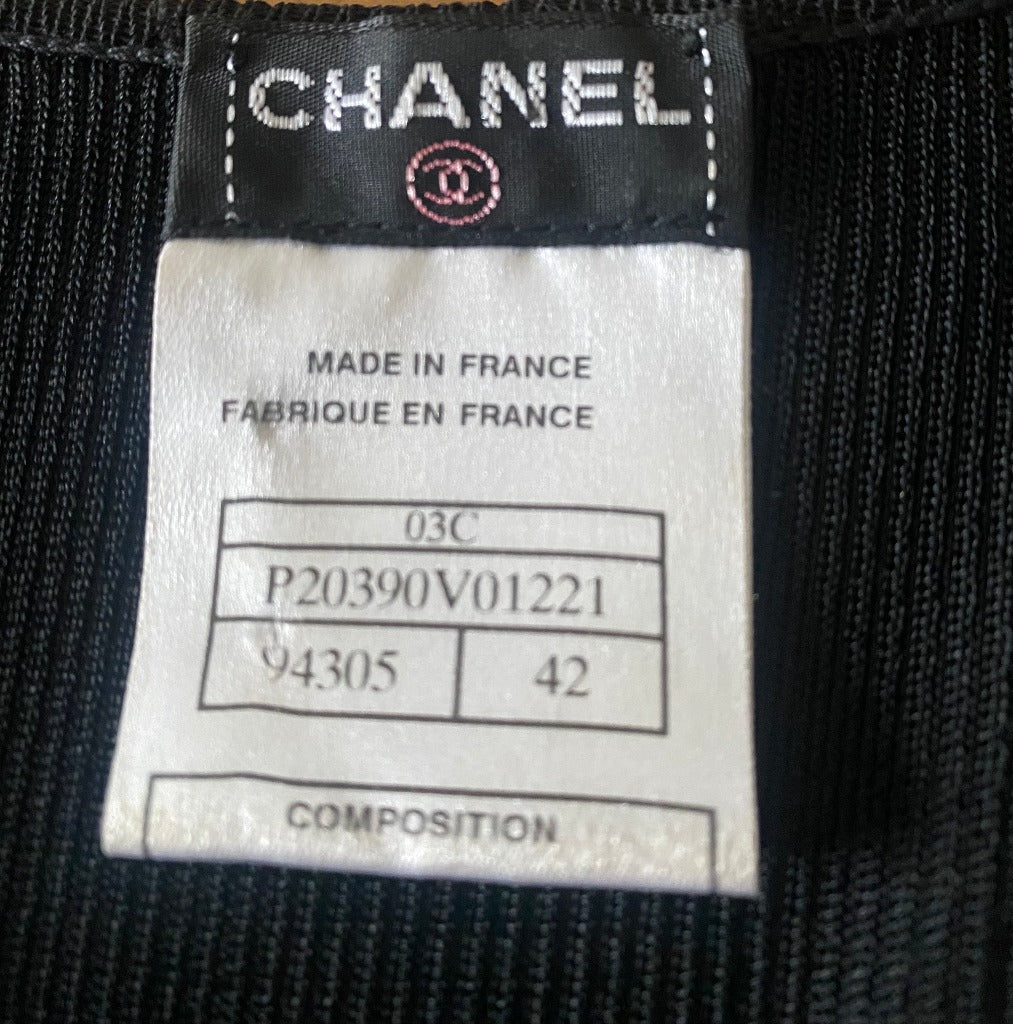 CHANEL Black Evening Gown - UK14
