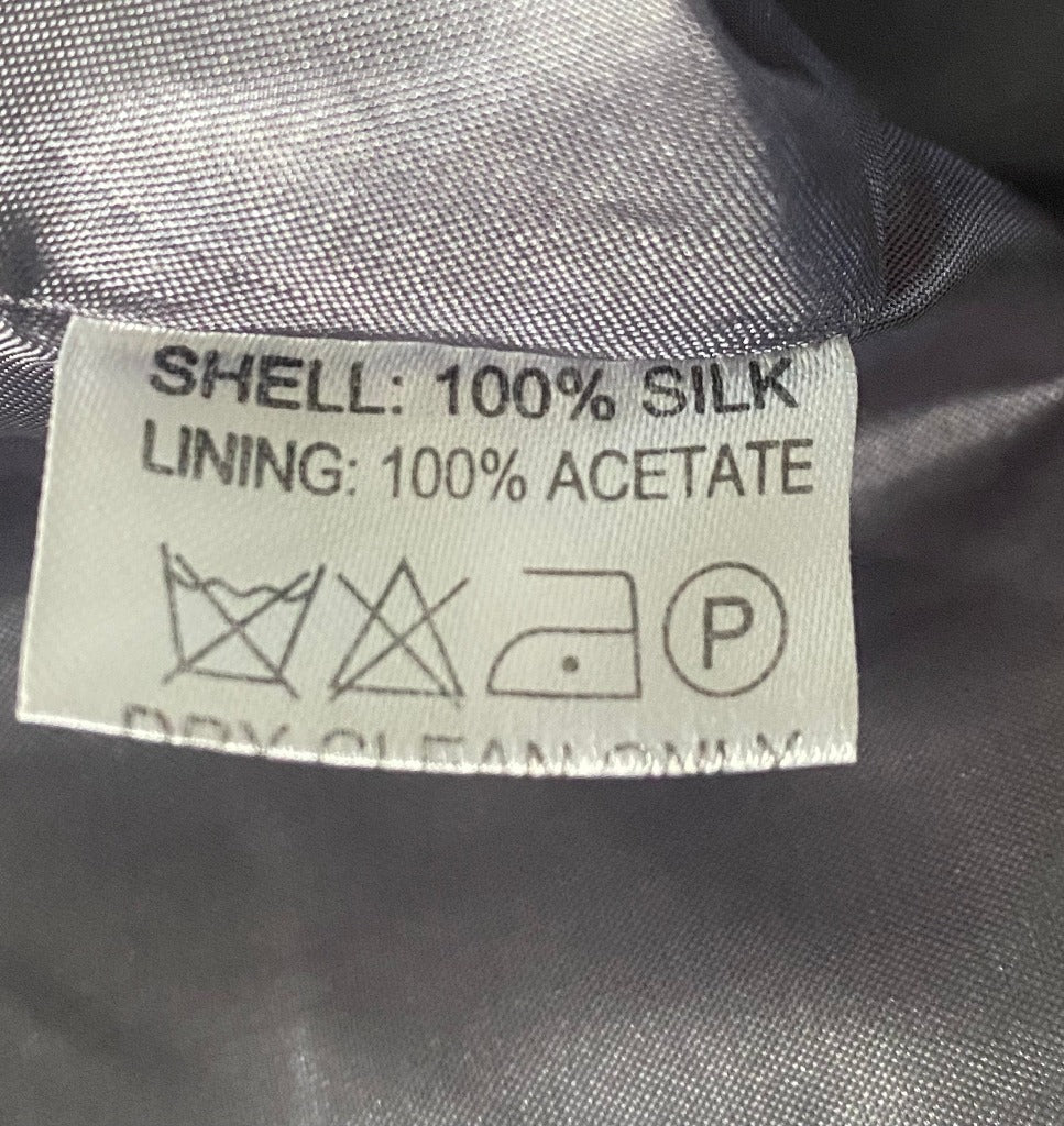 REISS Grey 100% Silk Skirt - Wash Label