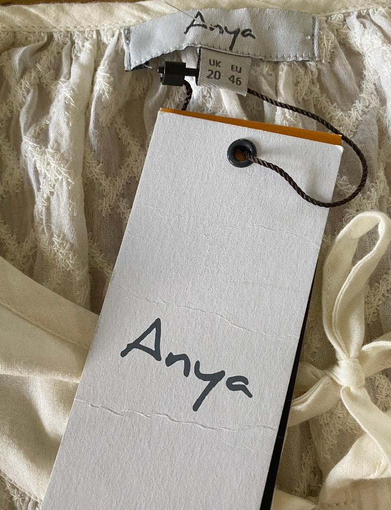 Ann Harvey Boho Cream Top - New Tags