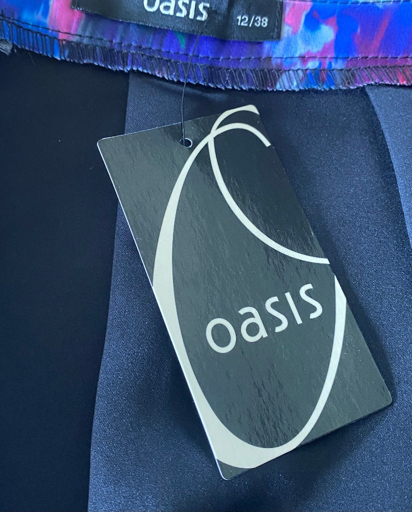 OASIS 80's Style Blue Skirt - UK12