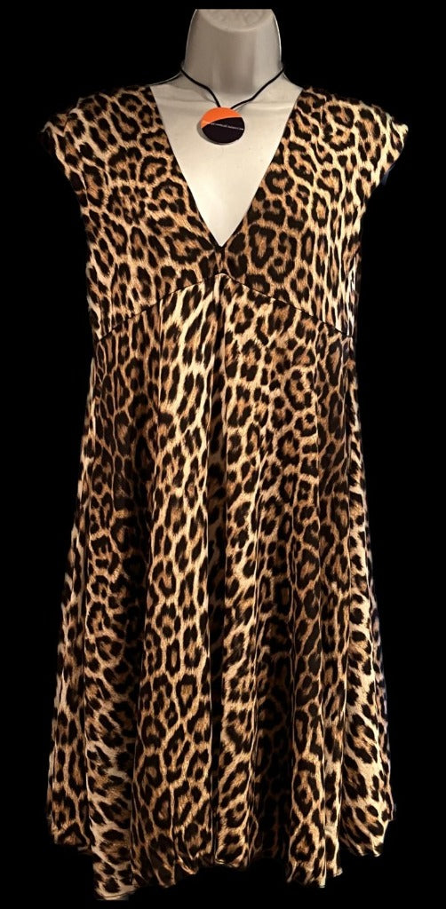 Zara Leopard Print Dress size XS NEW with Tags