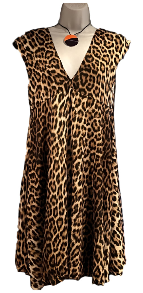 Zara Woman Leopard Print Dress - XS