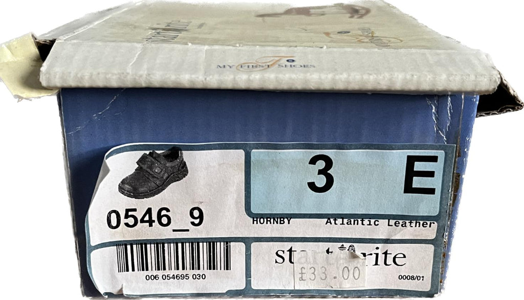 START-RITE HORNBY Navy Leather Boys Shoes