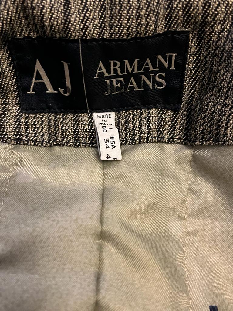 Armani Jeans Denim Look Coat - UK14