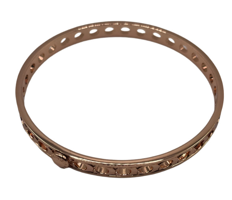 COACH Rose Gold Bangle - NEW with Dust Jacket