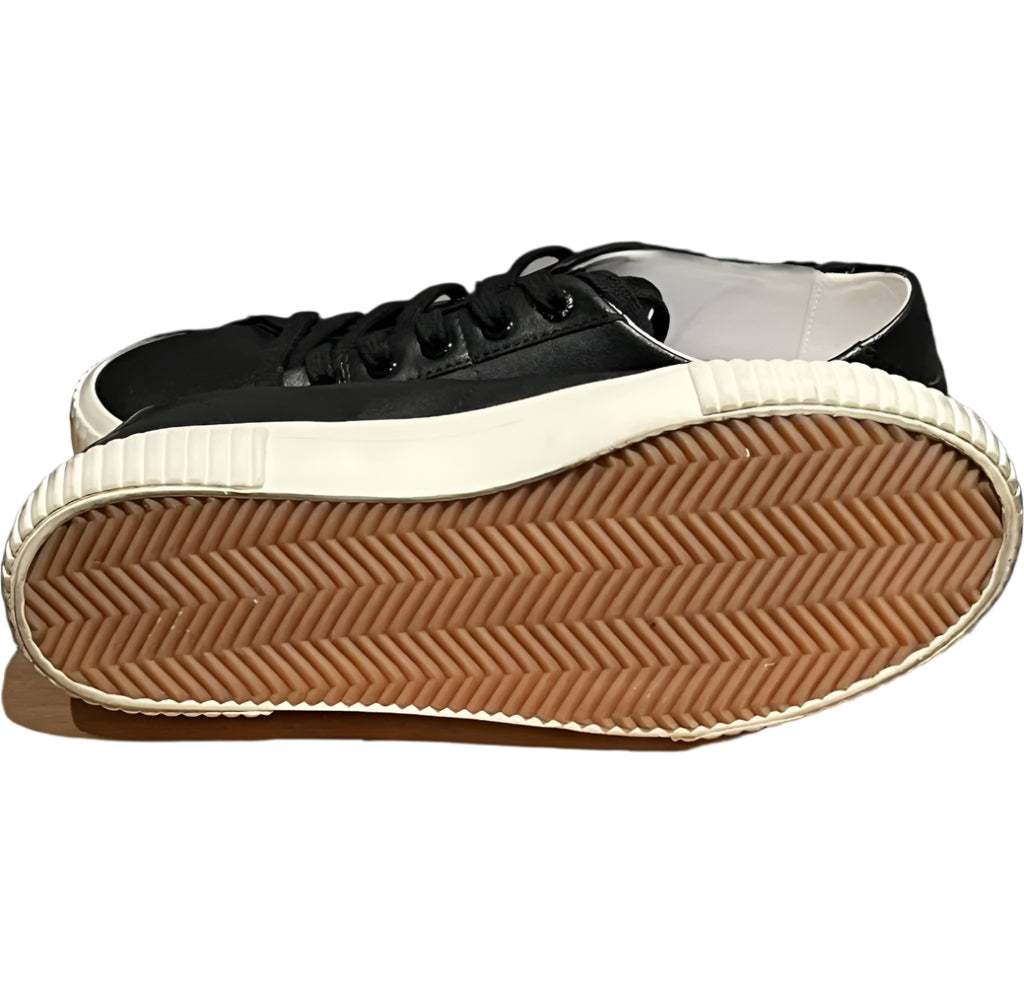 TED BAKER Black Leather Trainers - UK 5