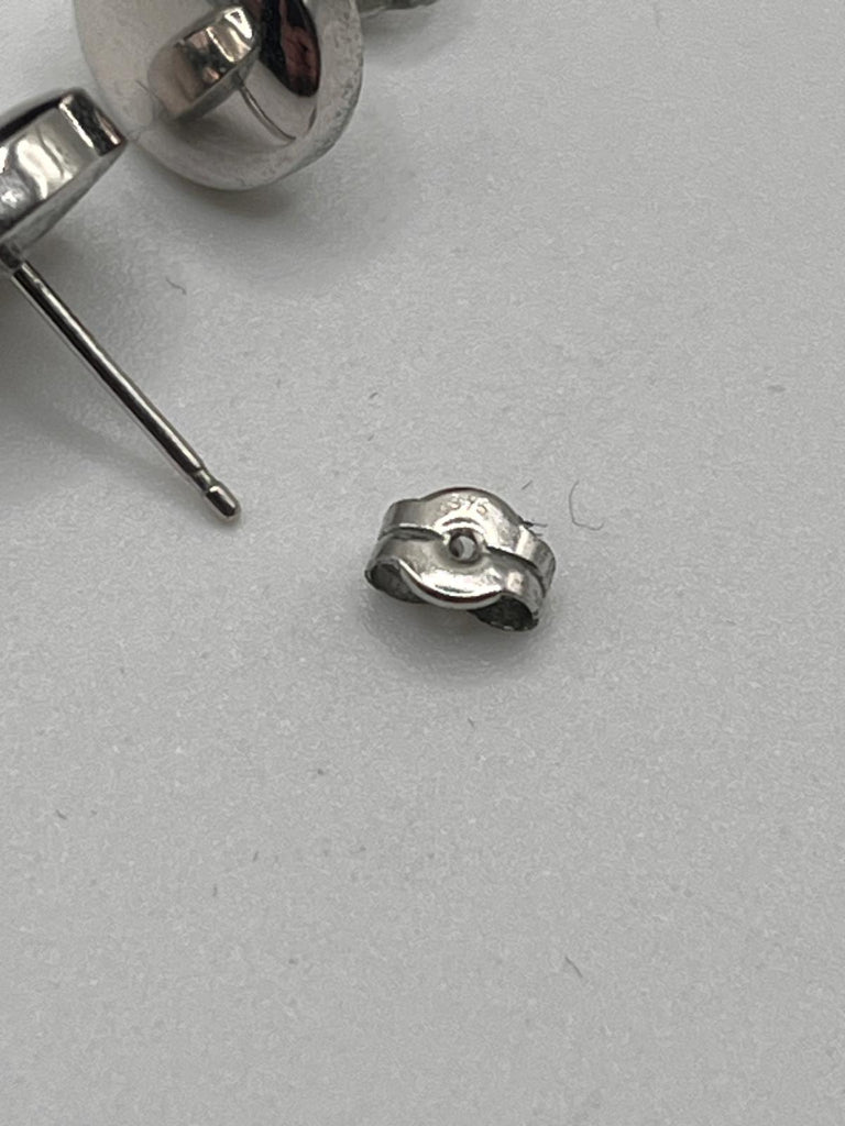 Goldsmiths 18K White Gold Button Studs
