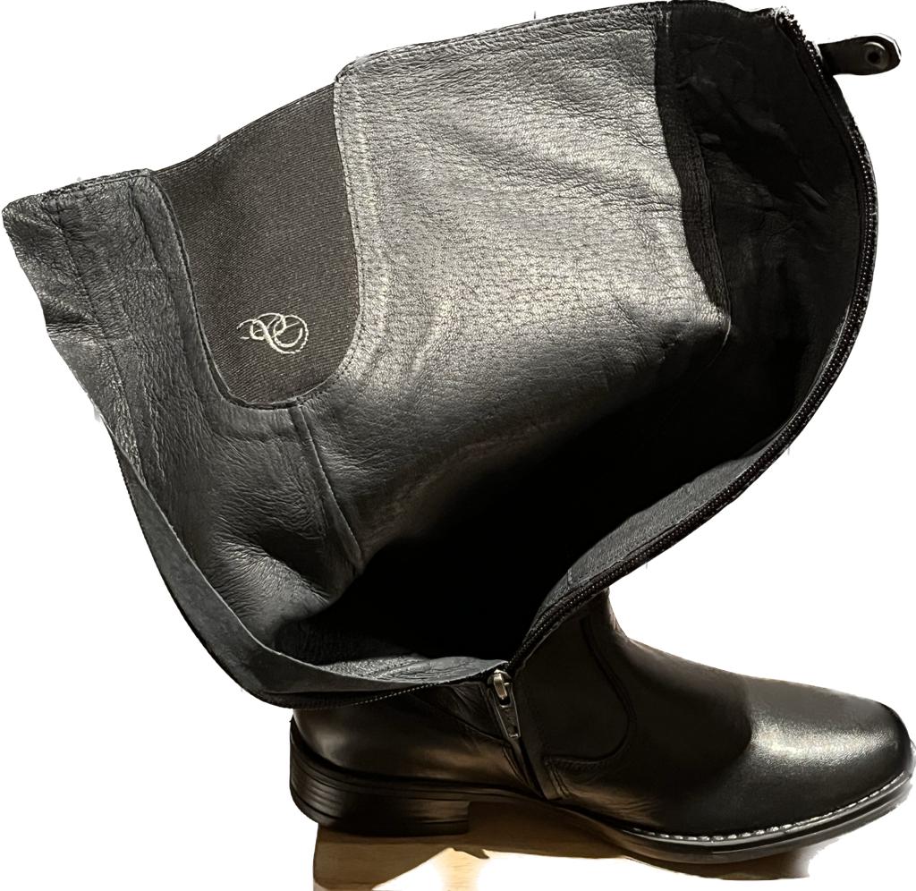Primigi Black Leather Boots - UK 3.5