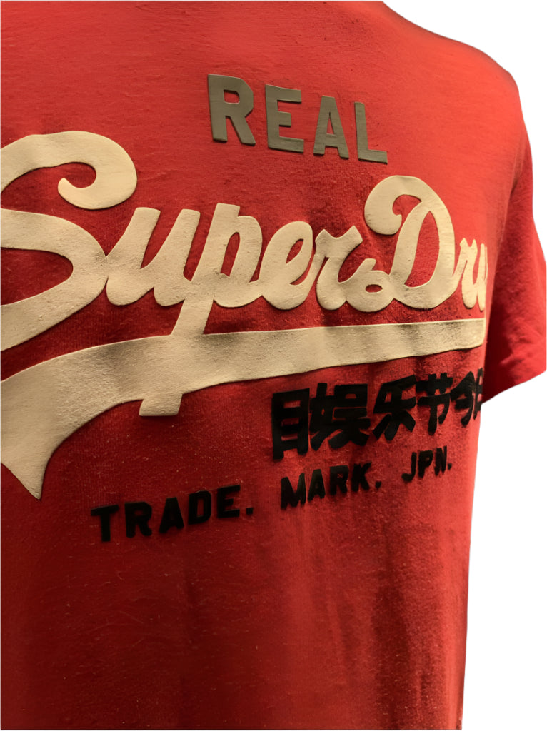Superdry Cerise Pink T-Shirt - Size XL