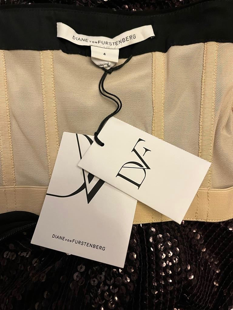 D von F Plum Sequin Dress - New Tags