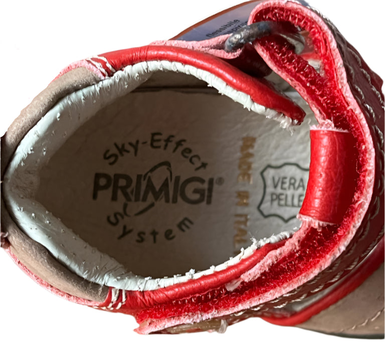 PRIMIGI Red Leather Sandals - UK4 Infant