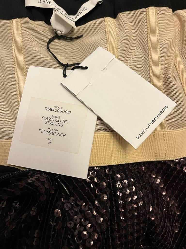 DvF Plaza Cuvet Sequins UK8 & Tags