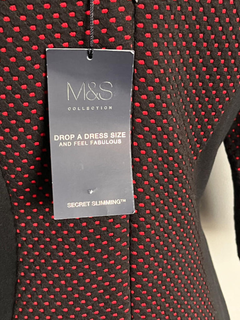 M&S Red and Black Dress - UK14