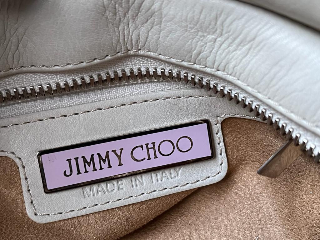 JIMMY CHOO Ivory Lambskin Handbag
