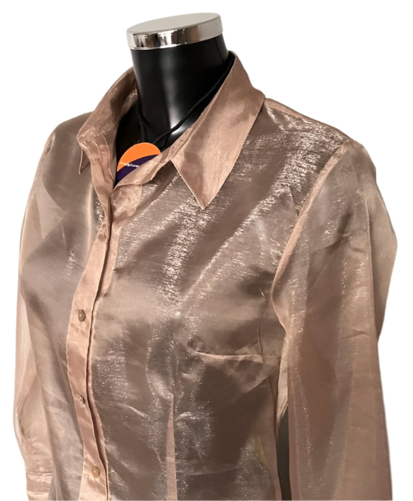 Gina Bacconi Sheer Gold Shirt - UK10