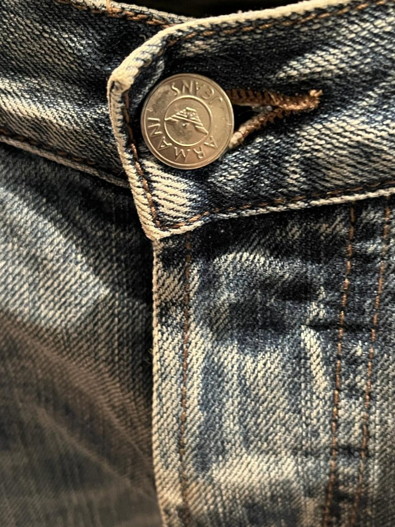 Armani Jeans Light Wash W34 - Button Closure