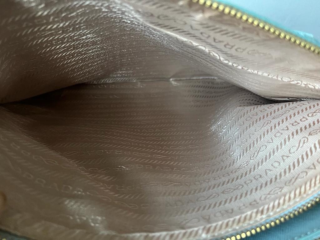 PRADA Leather Galleria Handbag Inside