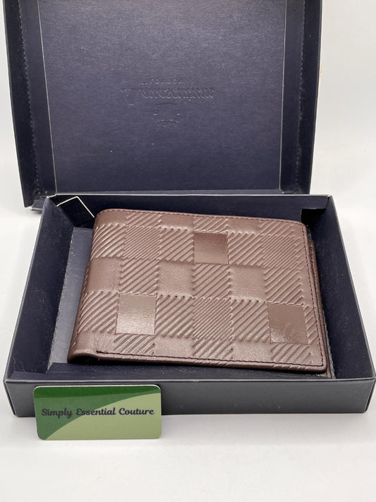 Aquascutum Vintage Brown Leather Wallet