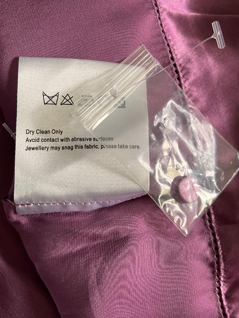 Whistles Lilac 100% Silk Top - Size UK8