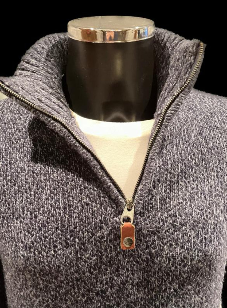 Superdry Chunky Blue Jumper - Zip