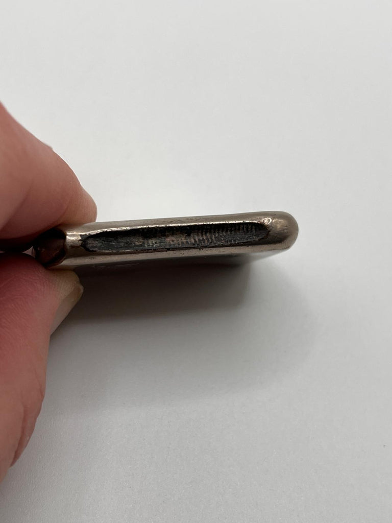 ANTIQUE Silver Vesta Case