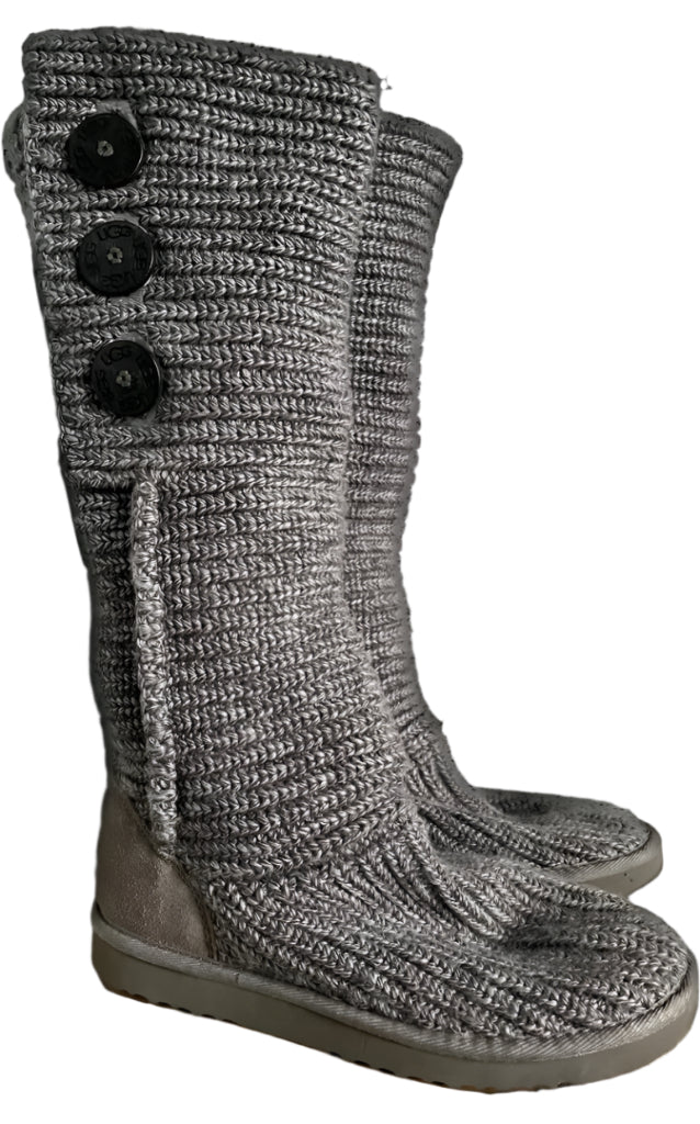 UGG Grey Knitted Woollen Boots - UK 5.5