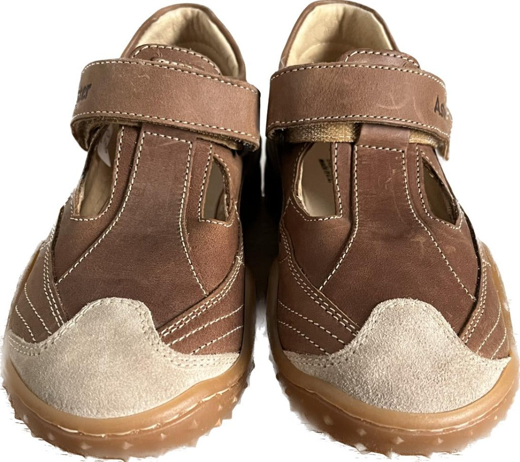 ASTER Brown Leather Shoes - UK 1 Infant