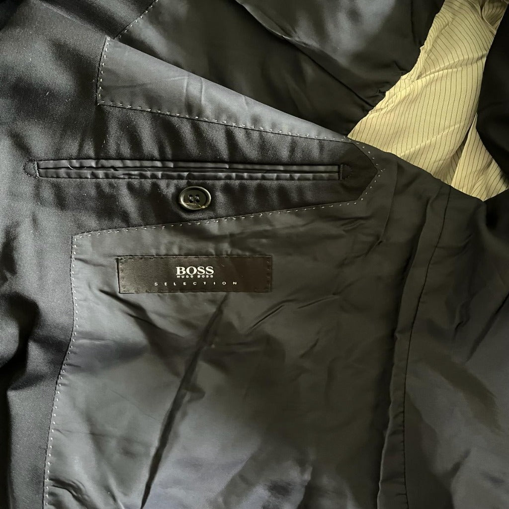 HUGO BOSS Navy Suit Jacket - 40"R