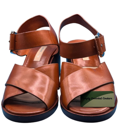 Michael Kors Brown Leather Sandals - UK6