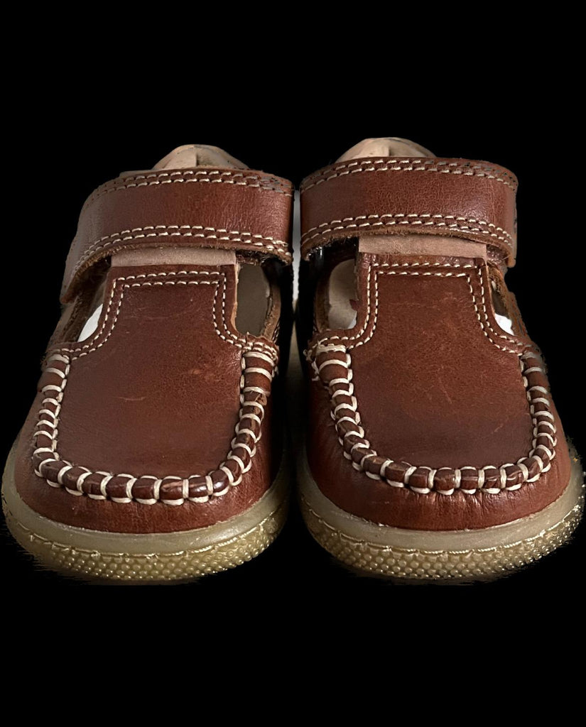START-RITE HAMMOCK Boys Tan Leather Shoes