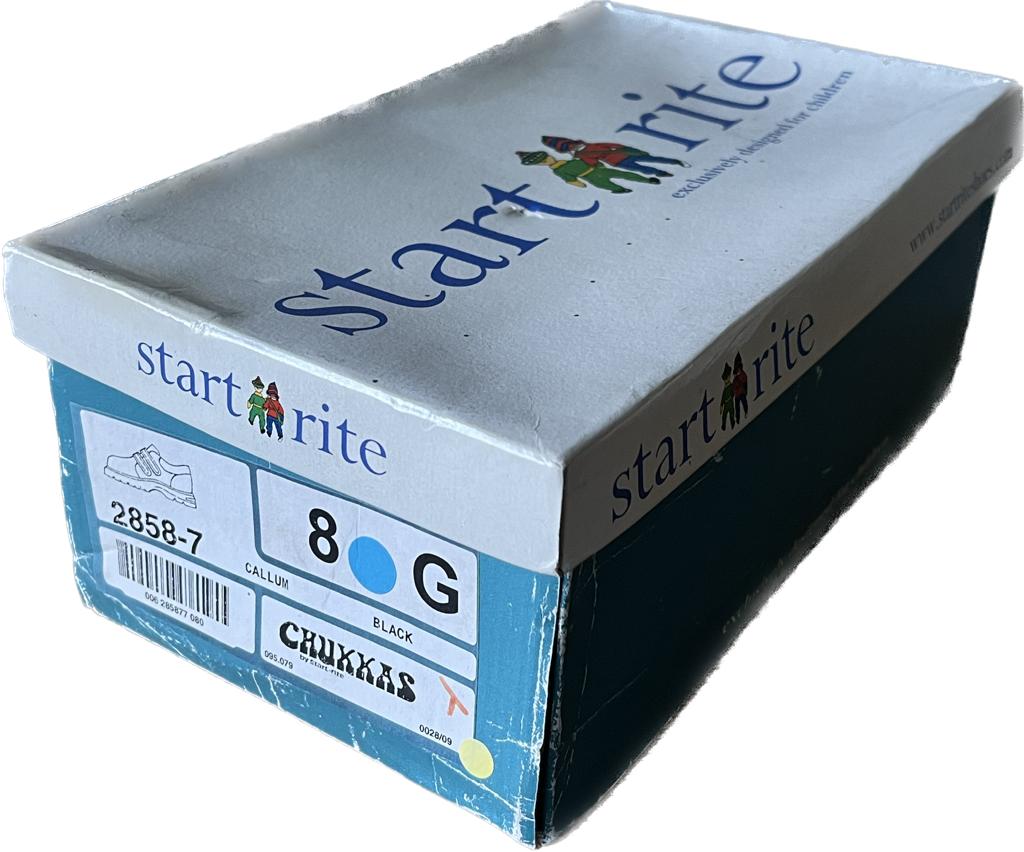 START-RITE CALLUM Black Leather Shoes