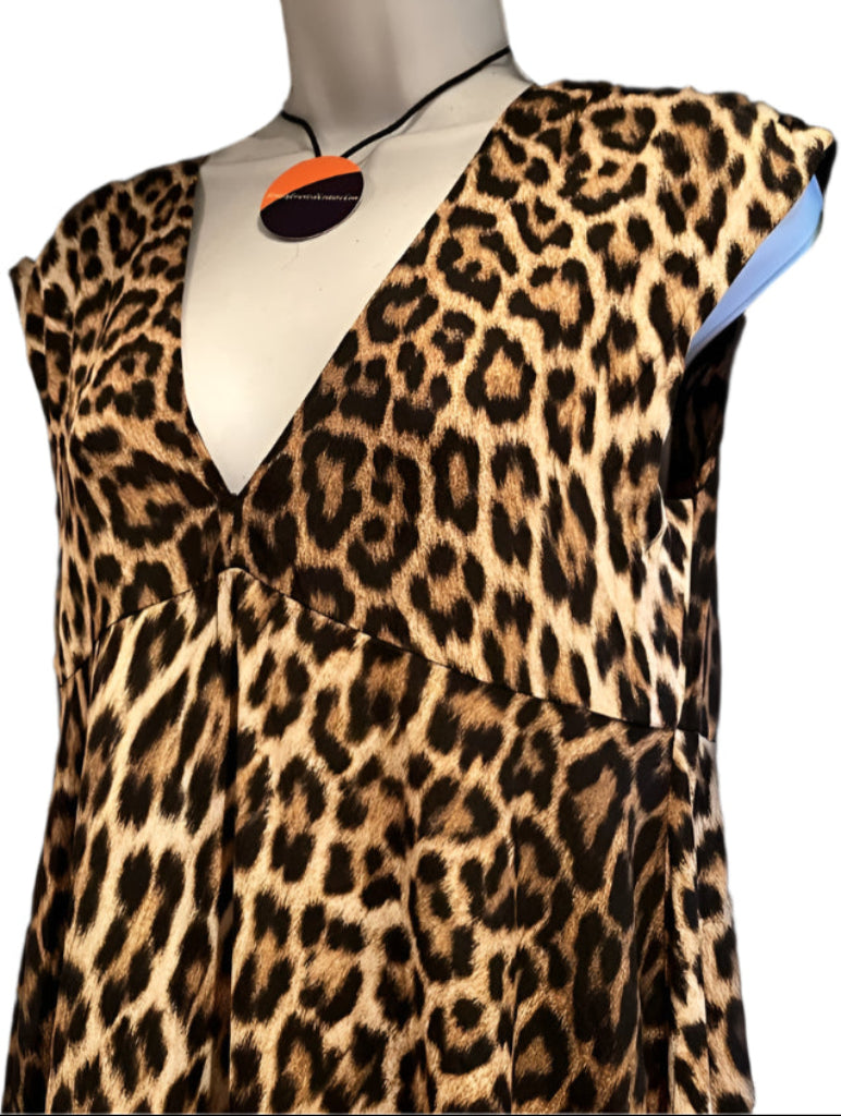 Zara Woman Leopard Print Dress - XS