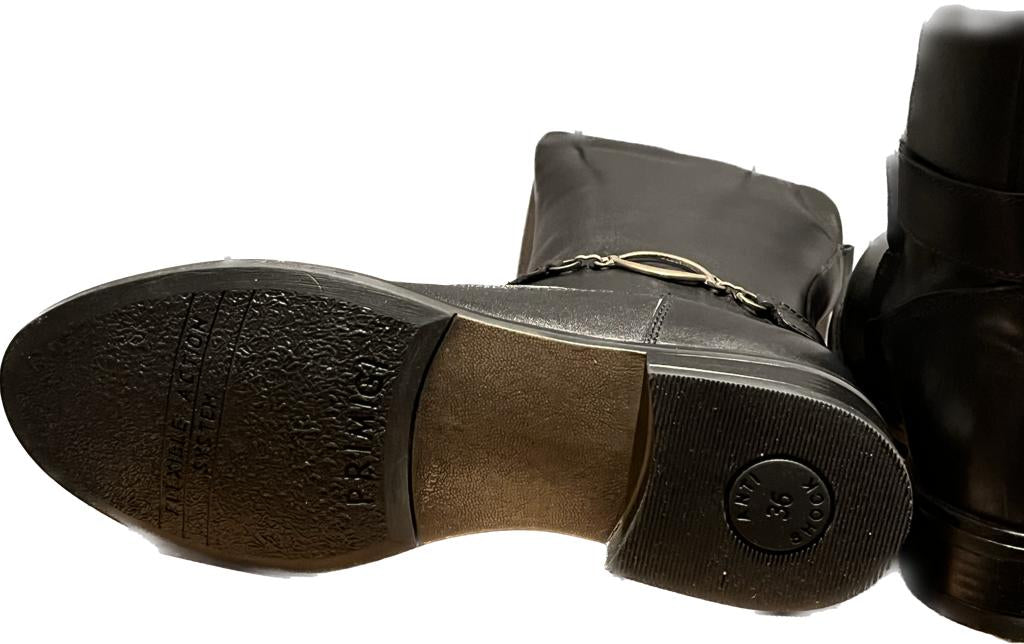 Primigi Black Leather Boots - UK 3.5