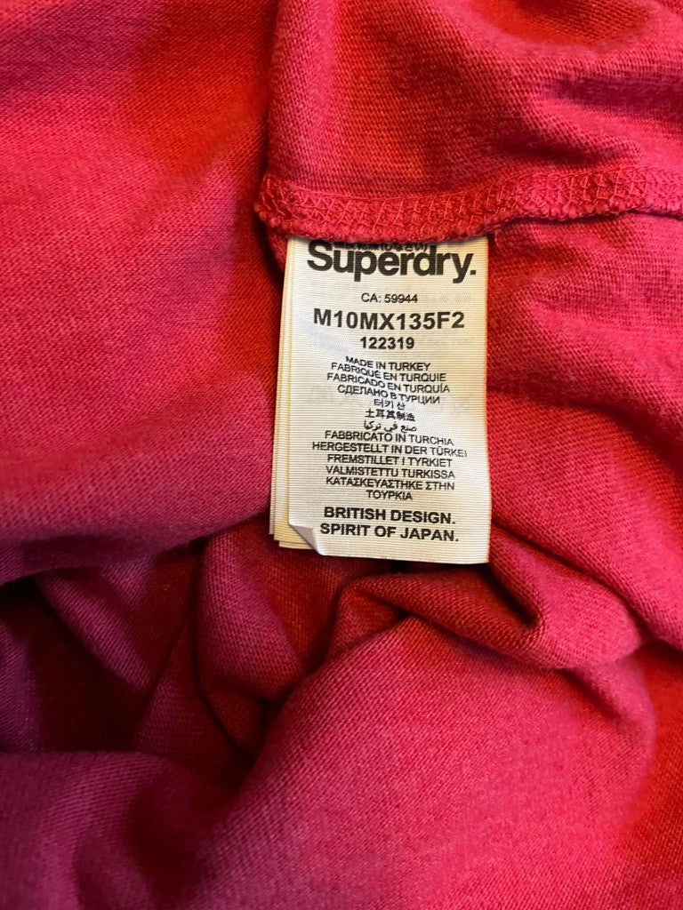Superdry Cerise Pink T-Shirt - Label