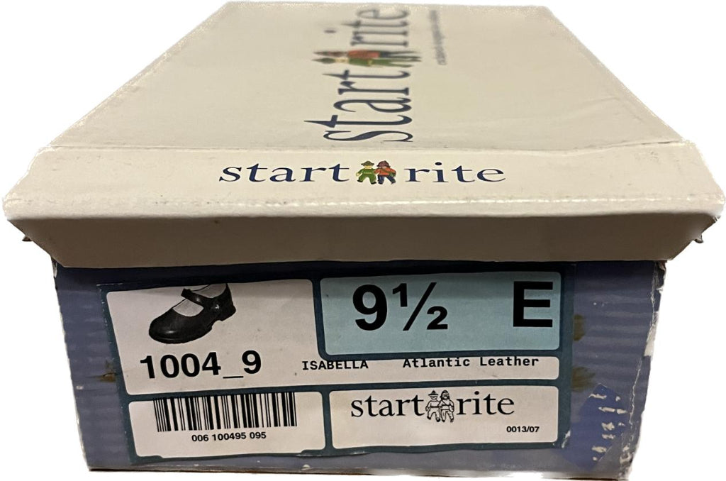 START-RITE Navy Leather Shoes - UK 9.5