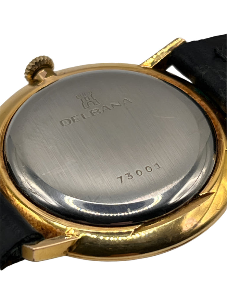 Delbana Vintage Gold Watch - S/S Back