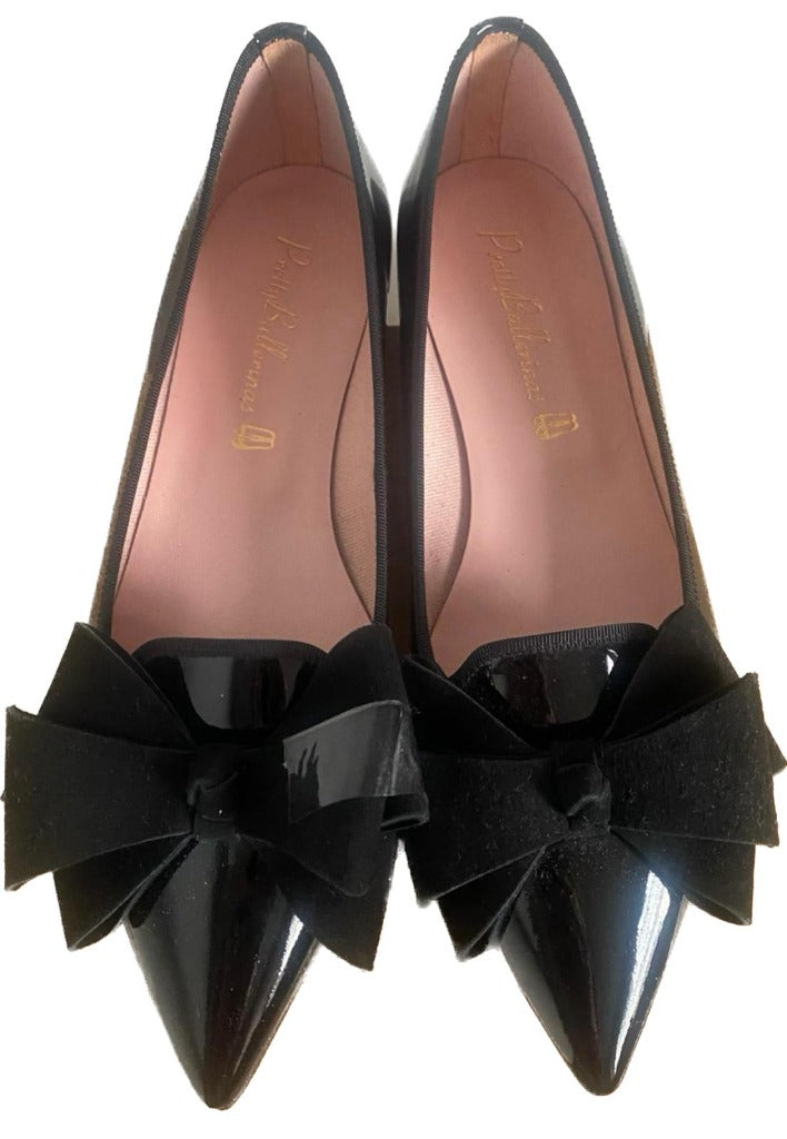 Pretty Ballerina Black Shoes - size UK5 - Pre-loved
