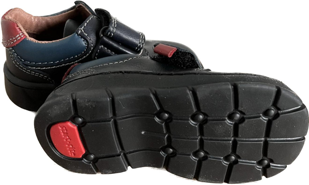 START-RITE HORNBY Navy Leather Boys Shoes