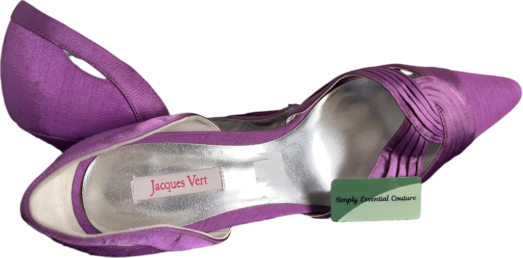 Jacques Vert Lilac Satin Shoes - UK5