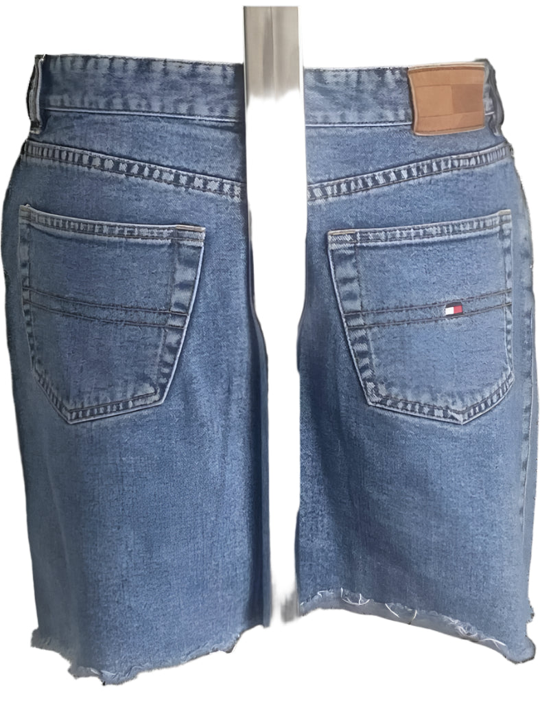 TOMMY HILFIGER Blue Denim Skirt - UK12