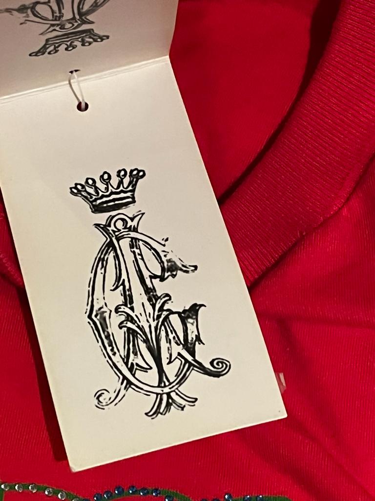 Christian Audigier Red T-Shirt - Logo Tag