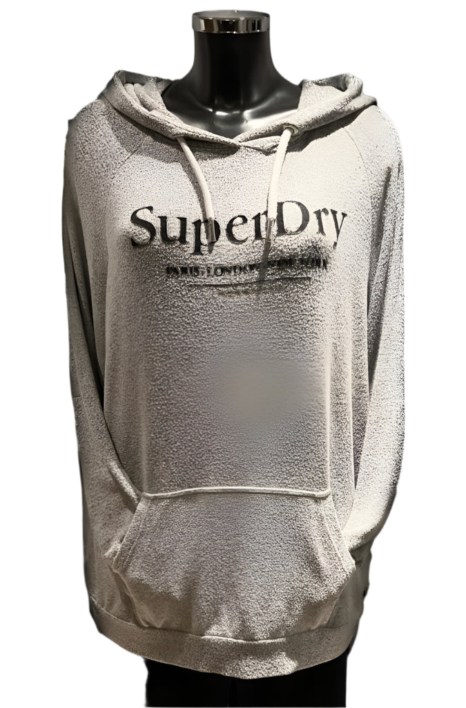 Superdry Grey Hoodie - Size UK14